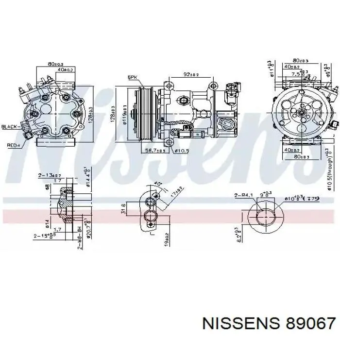 89067 Nissens компрессор кондиционера