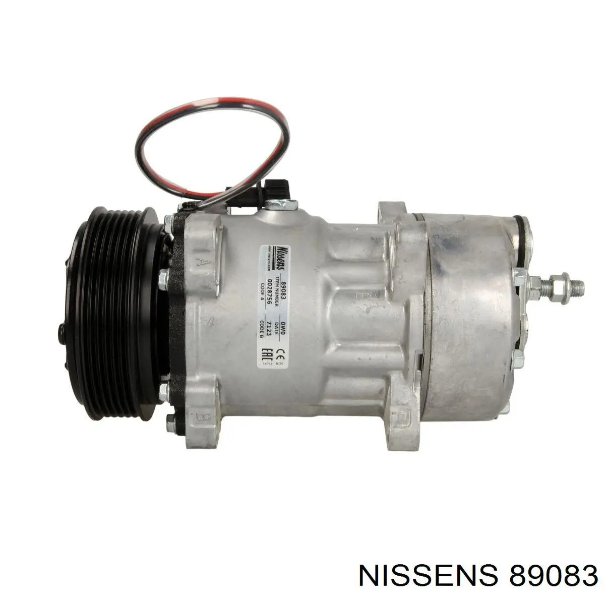 Compresor de aire acondicionado 89083 Nissens
