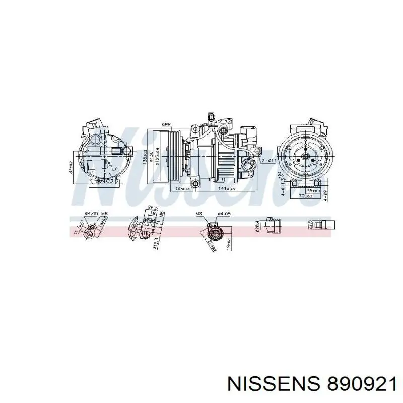 Компрессор кондиционера DCP02123 Denso