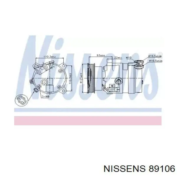 Насос кондиционера Nissens 89106