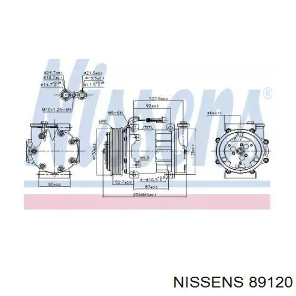 89120 Nissens компрессор кондиционера