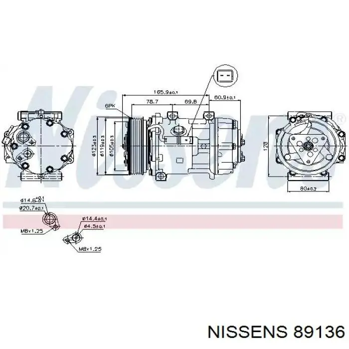 89136 Nissens компрессор кондиционера
