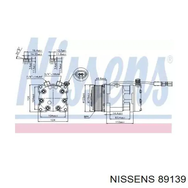 89139 Nissens компрессор кондиционера