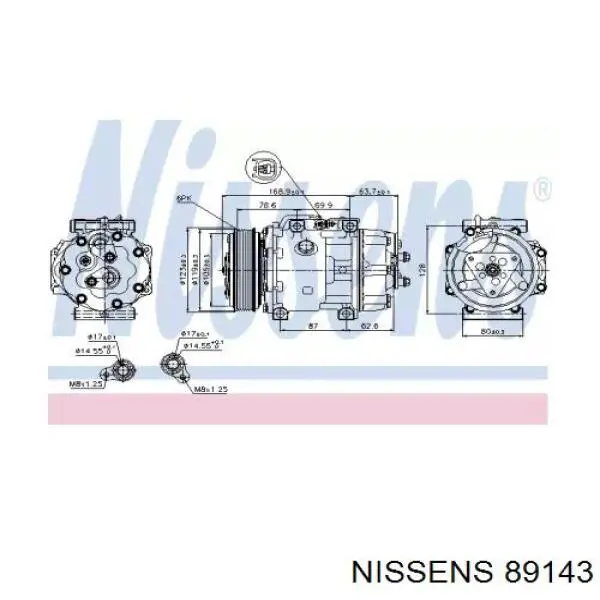 Насос кондиционера Nissens 89143