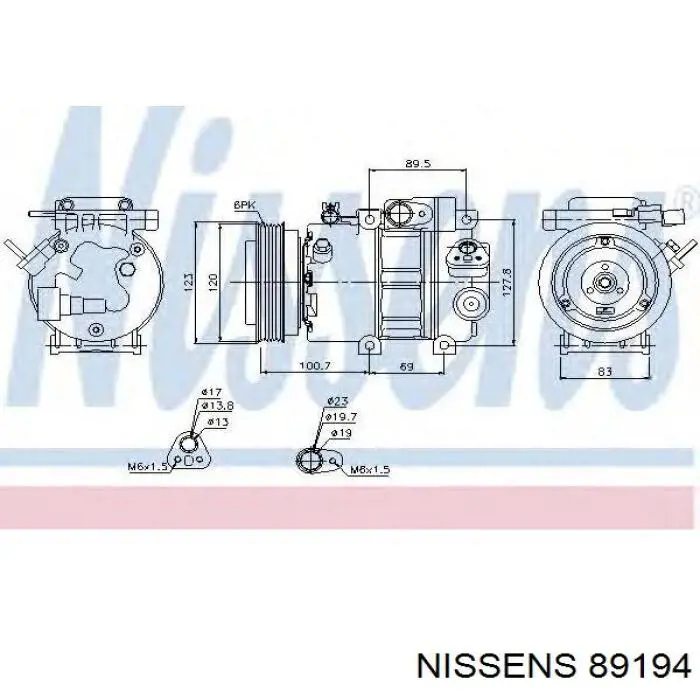 89194 Nissens компрессор кондиционера