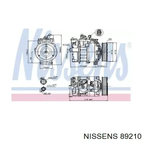 Компрессор системы кондиционирования Lucas ACP568 цена, от 183.20 USD