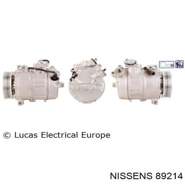 Купить 89214 Nissens Компрессор климатической установки