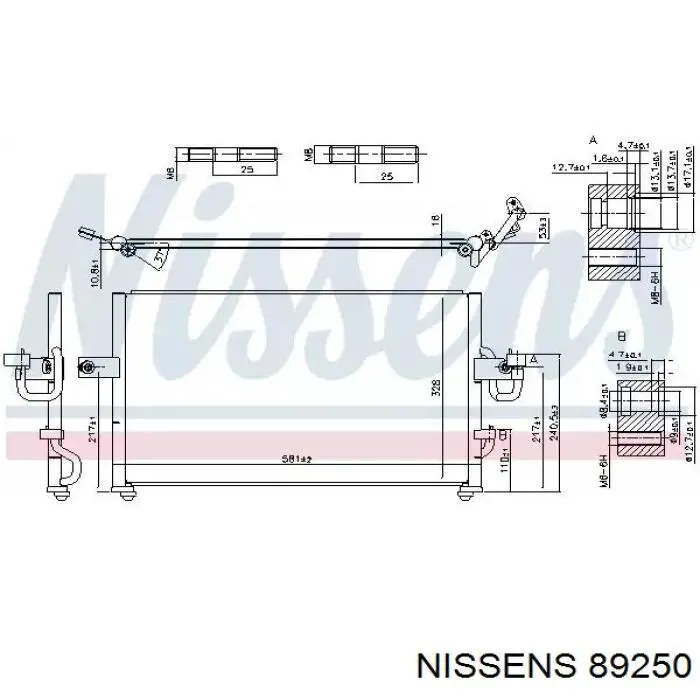 Компрессор системы кондиционирования Nissens 89250 цена, от 208.85 USD