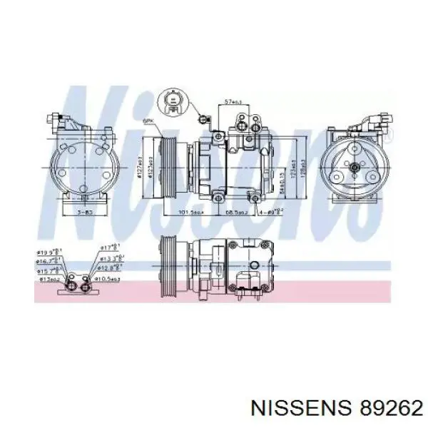 89262 Nissens компрессор кондиционера