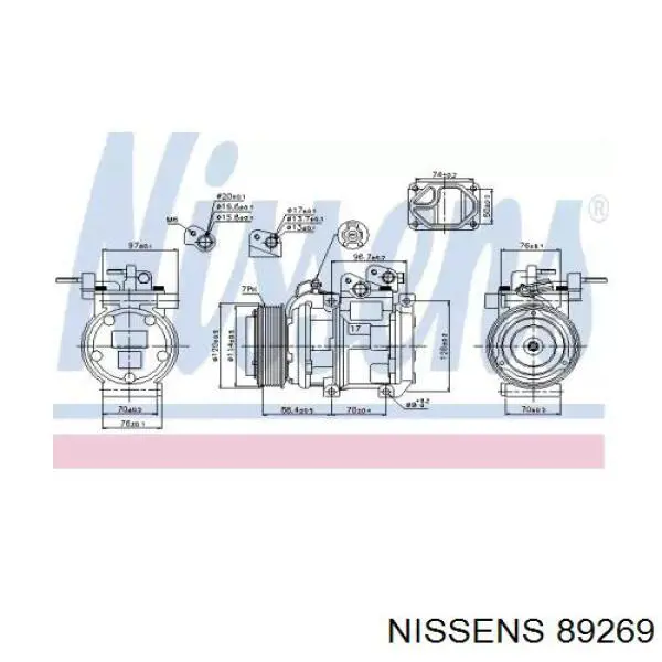 89269 Nissens компрессор кондиционера