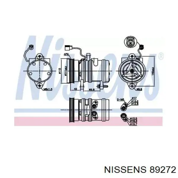 89272 Nissens компрессор кондиционера