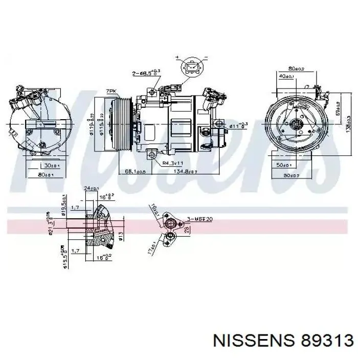 89313 Nissens компрессор кондиционера