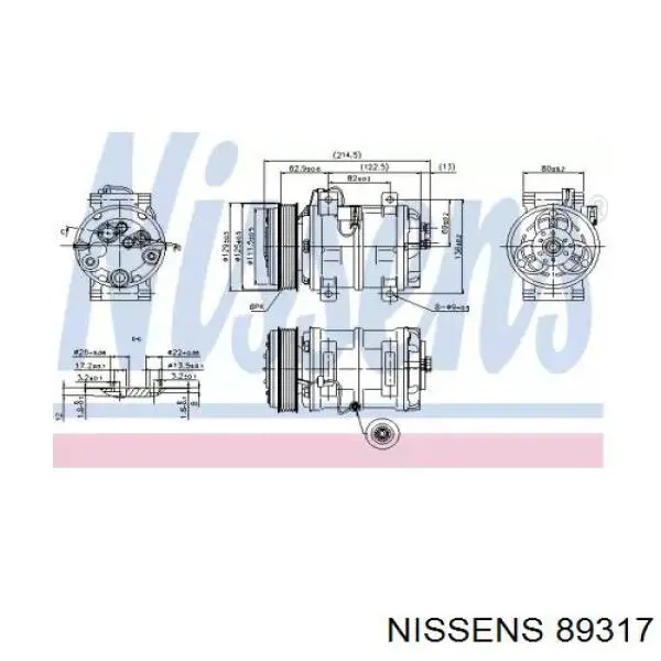 89317 Nissens компрессор кондиционера
