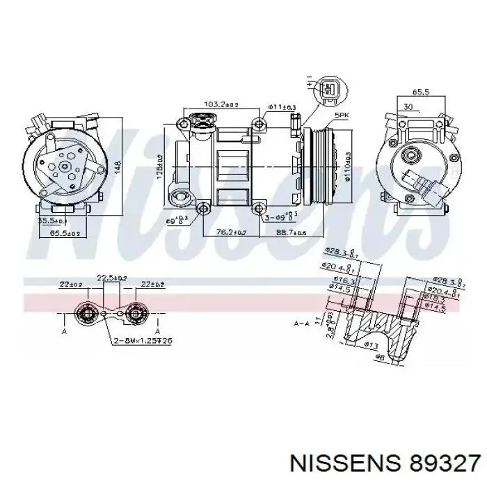 89327 Nissens компрессор кондиционера