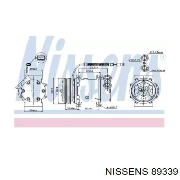 89339 Nissens компрессор кондиционера
