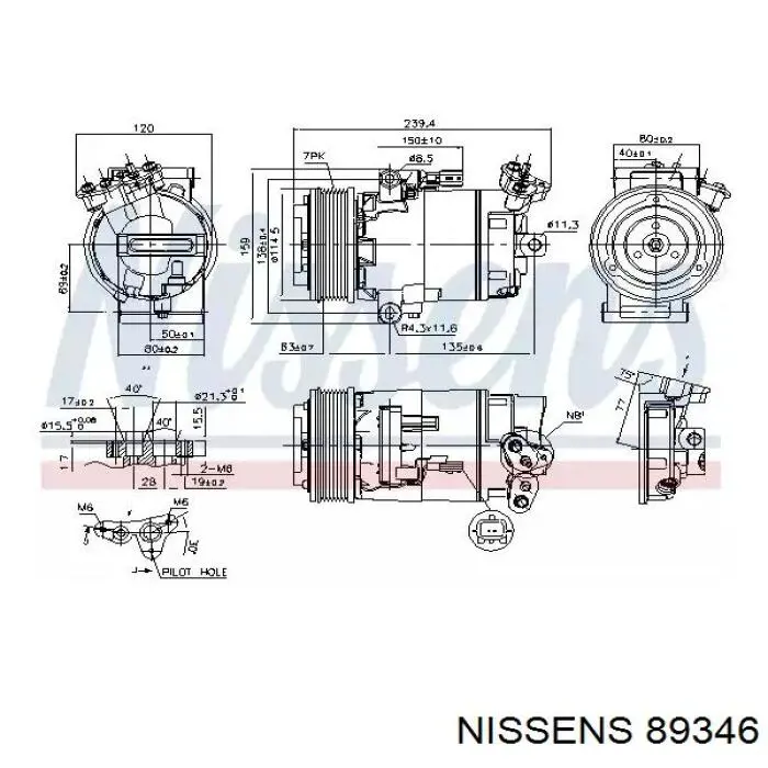 89346 Nissens компрессор кондиционера