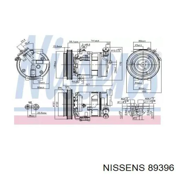 89396 Nissens компрессор кондиционера
