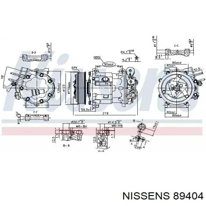 89404 Nissens компрессор кондиционера