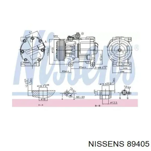 89405 Nissens компрессор кондиционера