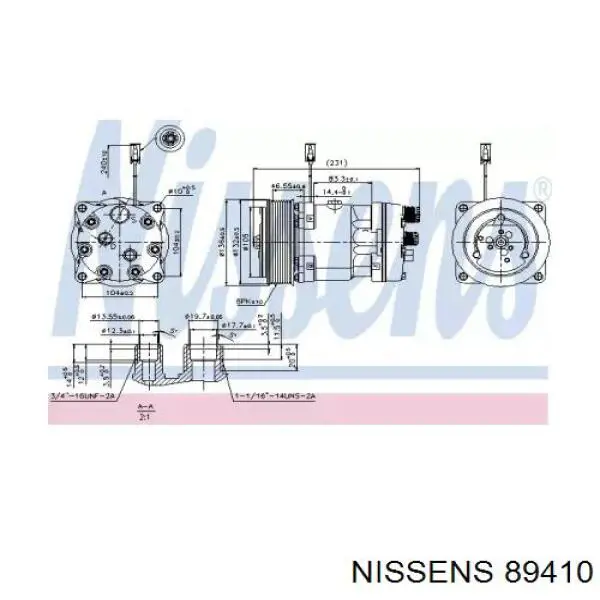 89410 Nissens компрессор кондиционера