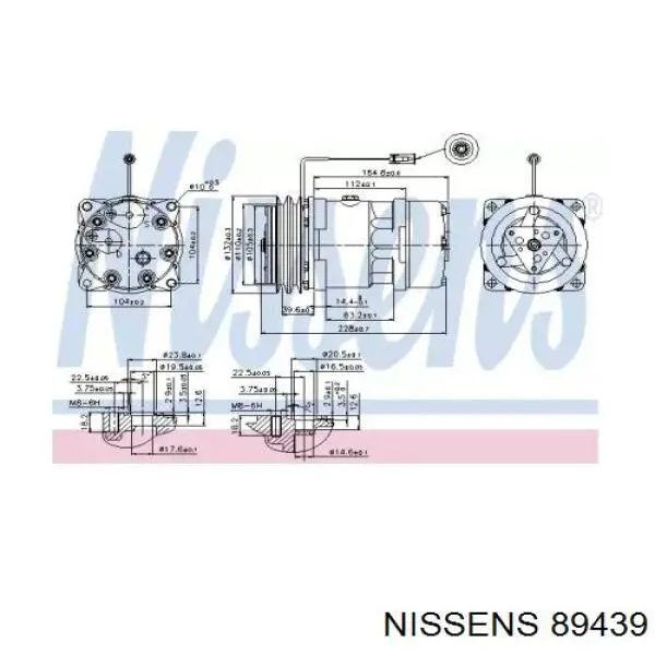 Насос кондиционера Nissens 89439