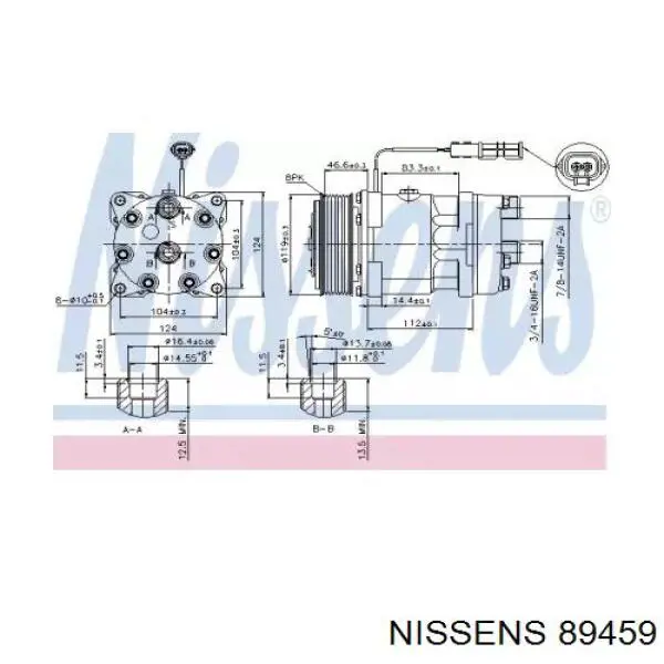 89459 Nissens компрессор кондиционера