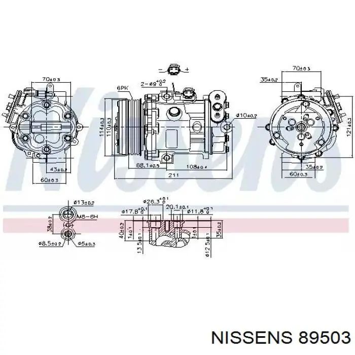 89503 Nissens компрессор кондиционера