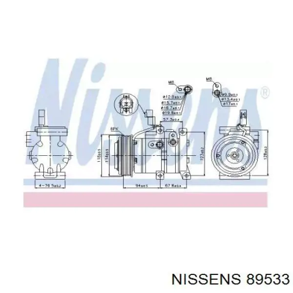 Компрессор кондиционера ACP1177000P Mahle Original