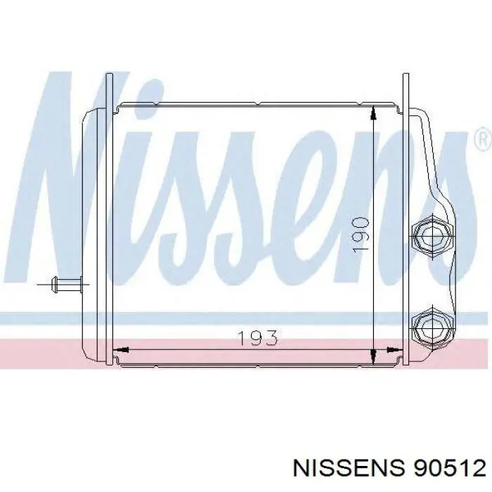 Radiador de aceite 90512 Nissens
