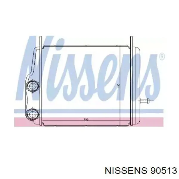Radiador de aceite 90513 Nissens