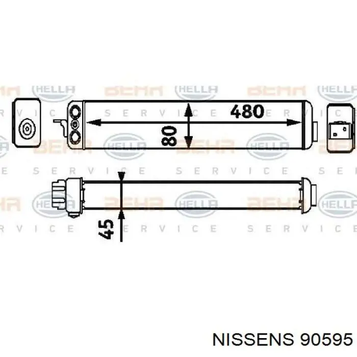 Radiador de aceite 90595 Nissens