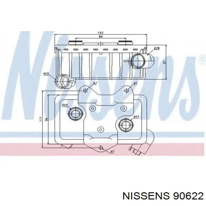 Масляный радиатор 90622 Nissens