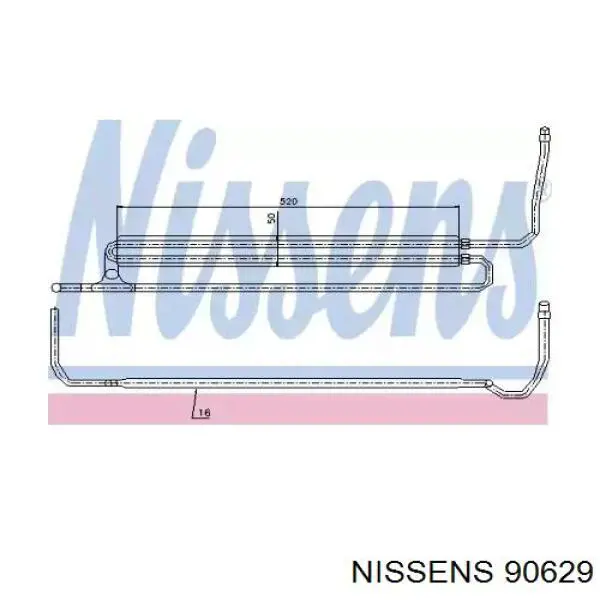 90629 Nissens радиатор гур
