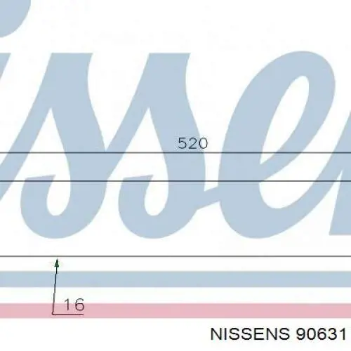 Enfriador de aceite  90631 Nissens