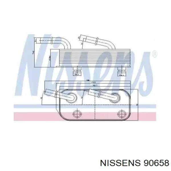 Купить 90658 Nissens Радиатор охлаждения АКПП