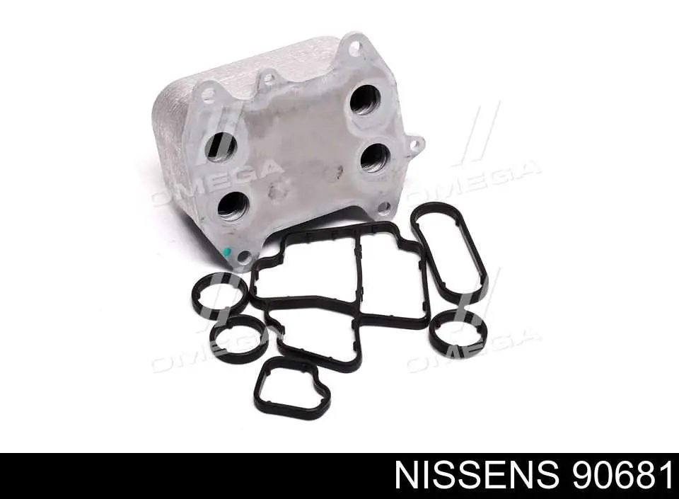 90681 Nissens радиатор масляный (холодильник, под фильтром)