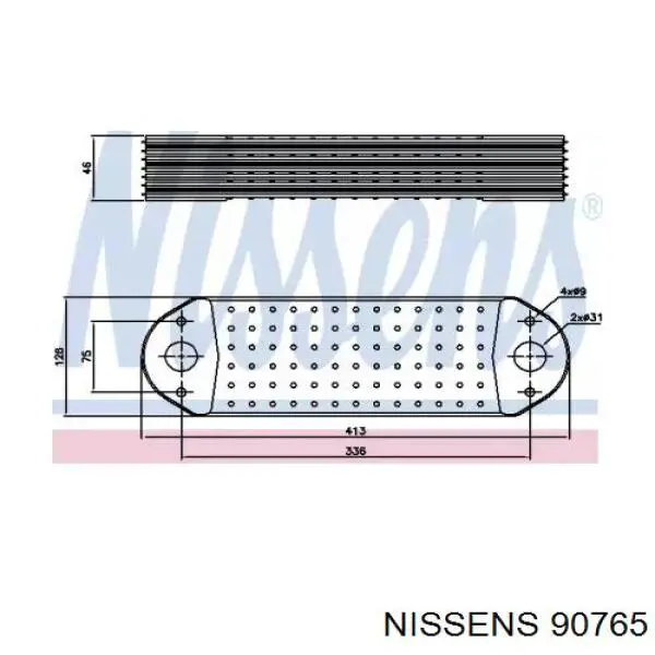 90765 Nissens Радиатор АКПП