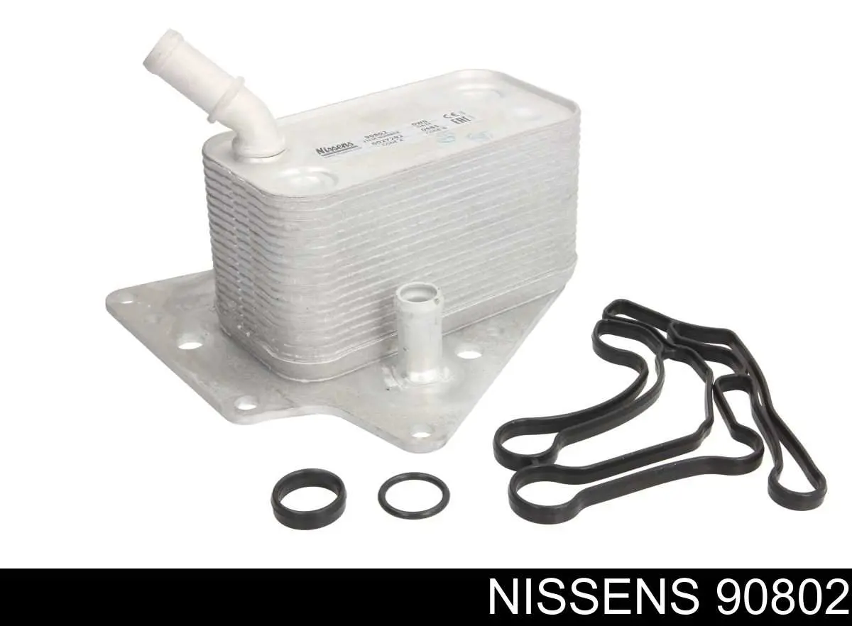 90802 Nissens radiador de óleo (frigorífico, debaixo de filtro)