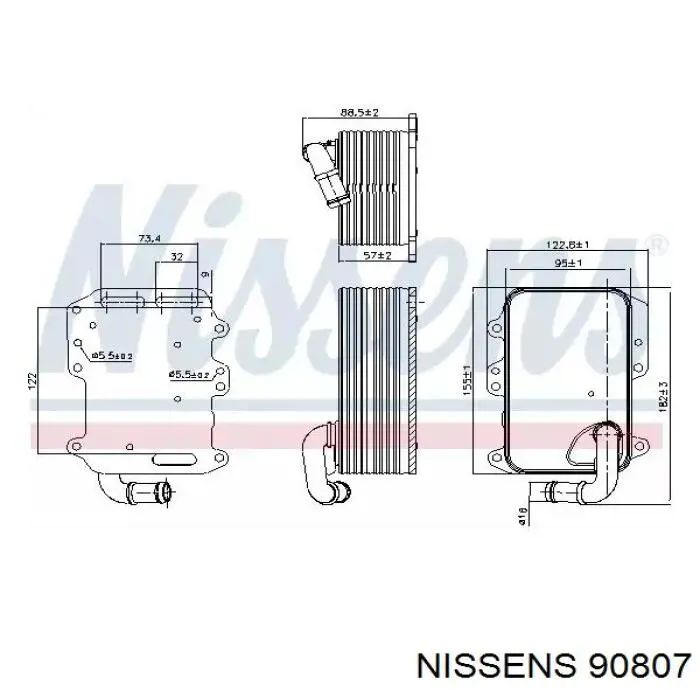 90807 Nissens Радиатор АКПП