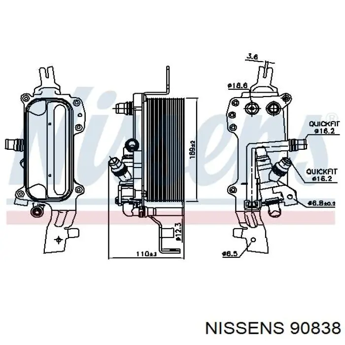 Радиатор охлаждения, АКПП/КПП Nissens 90838 цена, от 74.61 USD