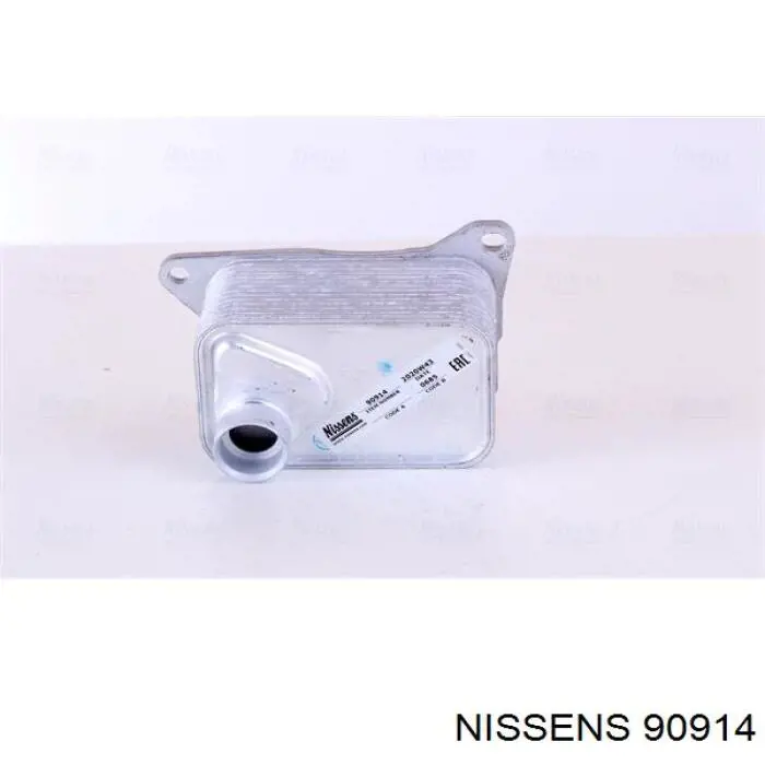 90914 Nissens radiador de óleo (frigorífico, debaixo de filtro)