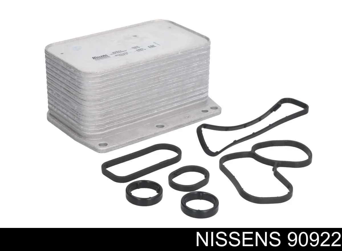 90922 Nissens radiador de óleo (frigorífico, debaixo de filtro)