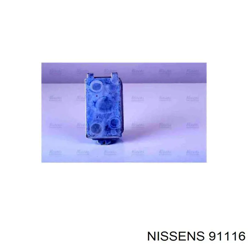 Radiador de aceite, bajo de filtro 91116 Nissens