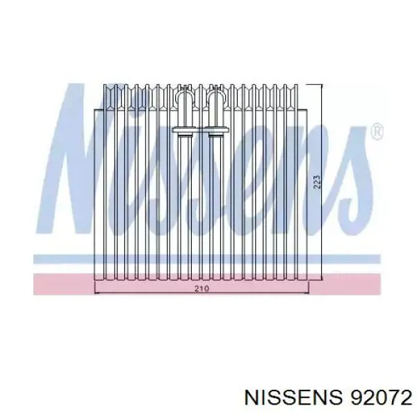 Испаритель кондиционера MB878497 Mitsubishi