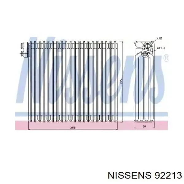 Испаритель кондиционера 92213 Nissens