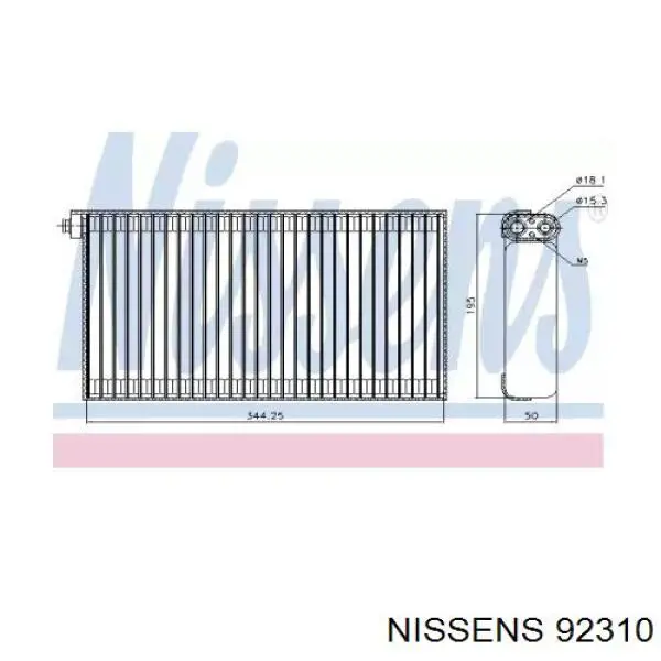 Испаритель кондиционера 92310 Nissens