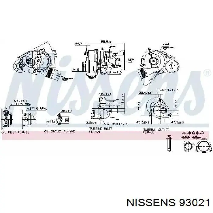 Turbocompresor 93021 Nissens
