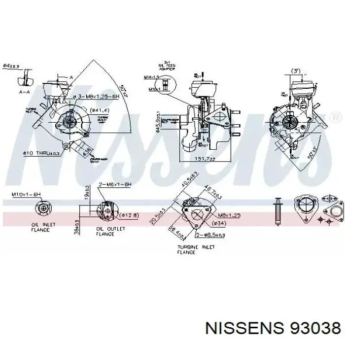 93038 Nissens turbina