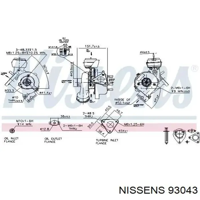 93043 Nissens турбина