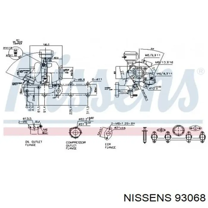 Турбина NISSENS 93068